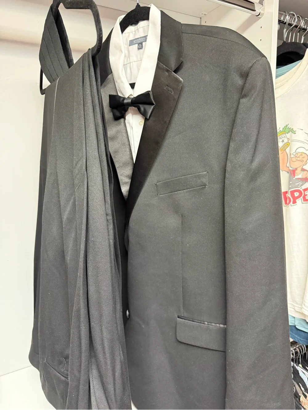 Madison Classic Black Tuxedo Jacket with Satin Lapel